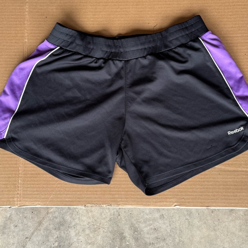 Reebok Women Black Athletic Shorts